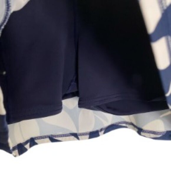 Talbots Navy and White Interlock Tiered Skort XSmall - Picture 4 of 5